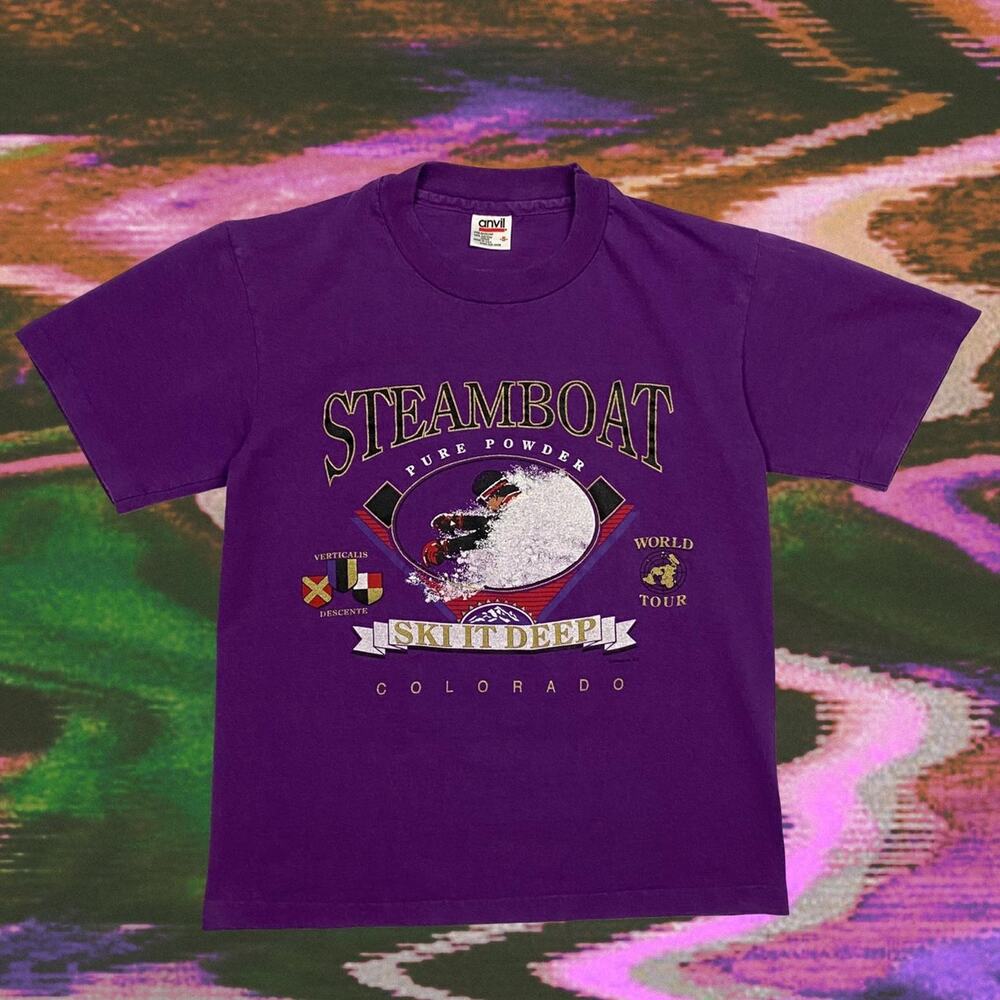 Vintage Single Stitch Steamboat Ski Shirt